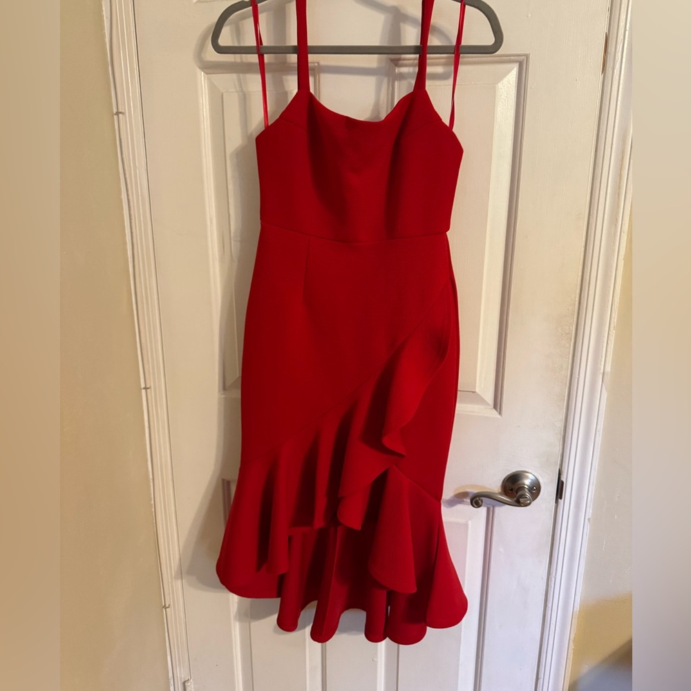 HelloMolly Red Ruffle Dress